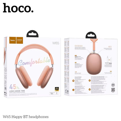 W65 New Bluetooth 5.4 Headphone over Ear Big Earphones Hifi Audio Music Sport Gaming Headsets for Iphone Android with Mic