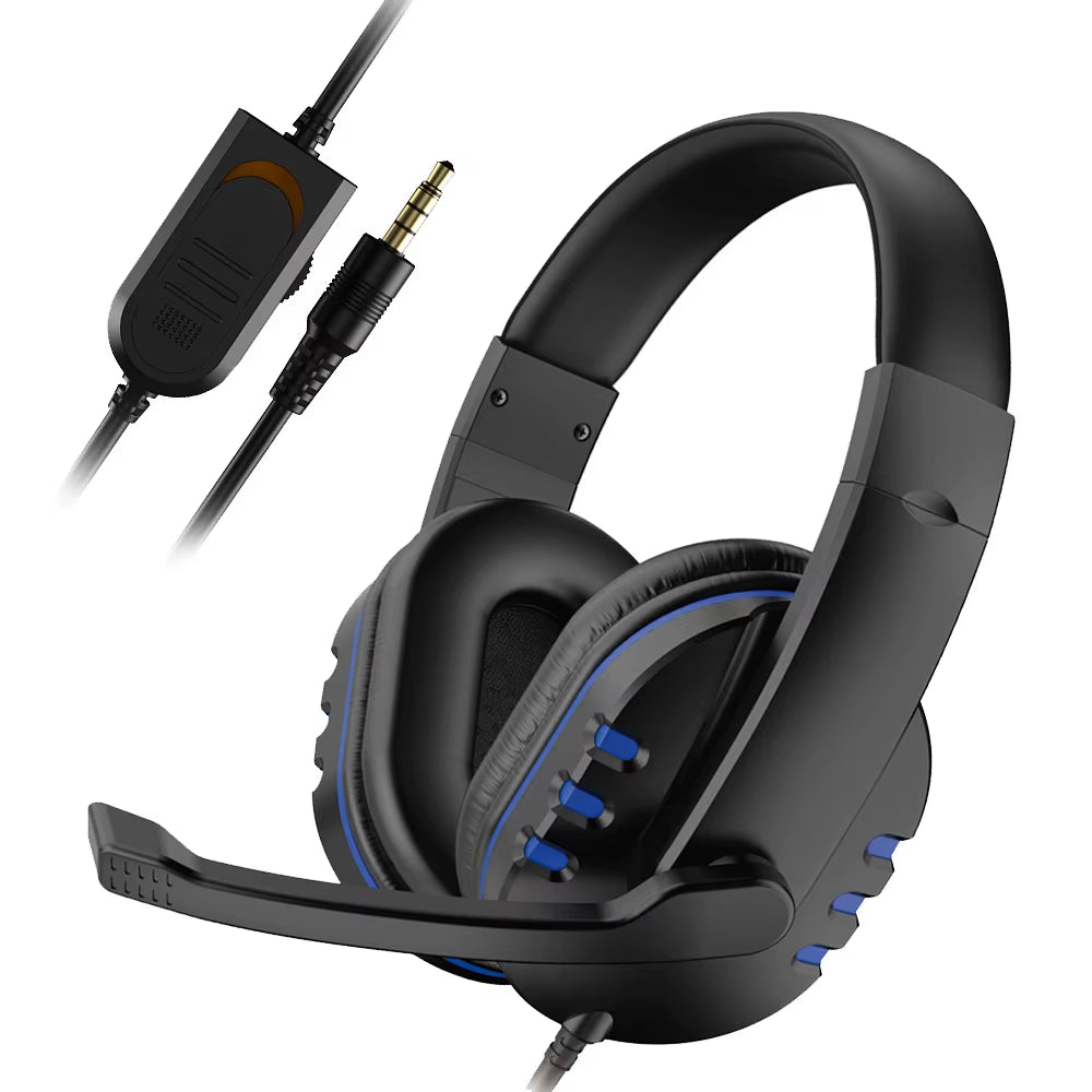 3.5Mm Wired Gaming Headphones Game Headset Noise Cancelling Earphone with Microphone Volume Control for PS4 Play Station 4 PC